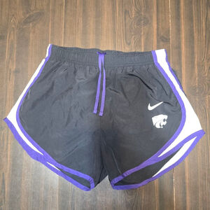 Nike Athletic Shorts Women's Black Purple Kansas State Wildcats S